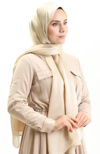 Châle Brillant Uni 0004-05 Beige 0004-05