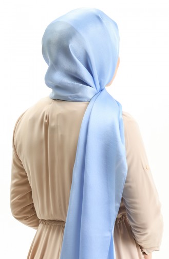 Shiny Plain Shawl 0004-07 Baby Blue 0004-07