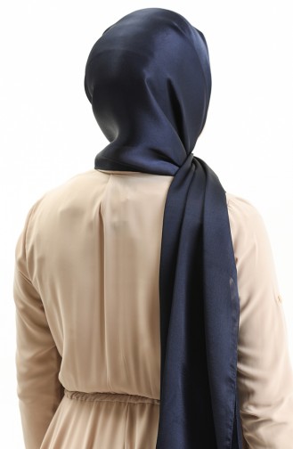 Shiny Plain Shawl 0004-08 Navy Blue 0004-08