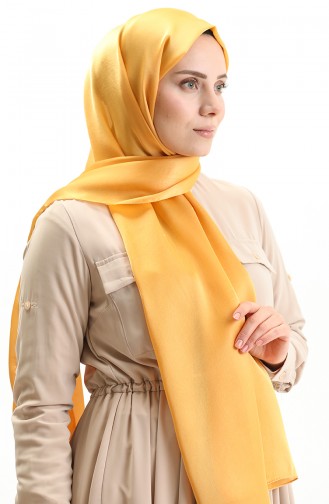 Shiny Plain Shawl 0004-12 Mustard 0004-12