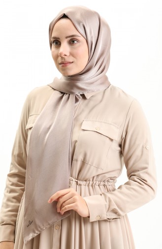 Shiny Plain Shawl 0004-14 Mink 0004-14
