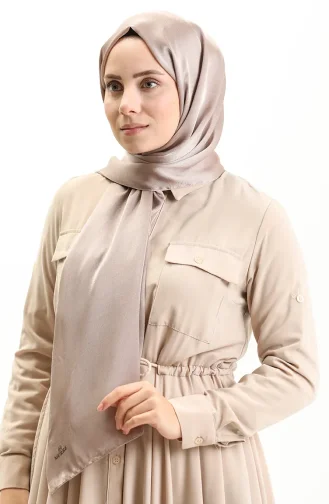 Shiny Plain Shawl 0004-14 Mink 0004-14