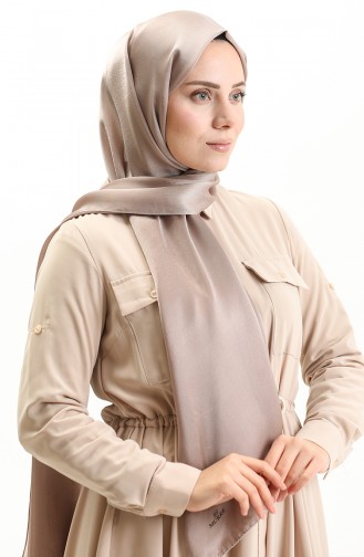 Shiny Plain Shawl 0004-14 Mink 0004-14