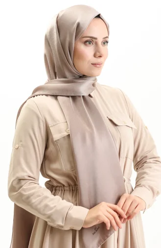Shiny Plain Shawl 0004-14 Mink 0004-14