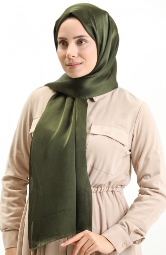 Shiny Plain Shawl 0004-15 Khaki 0004-15