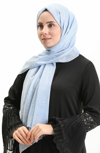 Haiti Foil Evening Shawl 0007A-10 Baby Blue 0007A-10