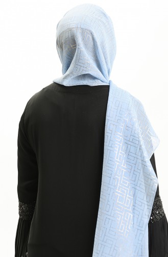 Haiti Foil Evening Shawl 0007A-10 Baby Blue 0007A-10