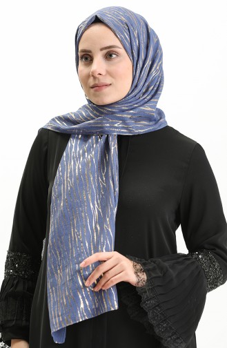 Abendkleider Haitianischer Folienschal 0007K-01 Indigo 0007K-01