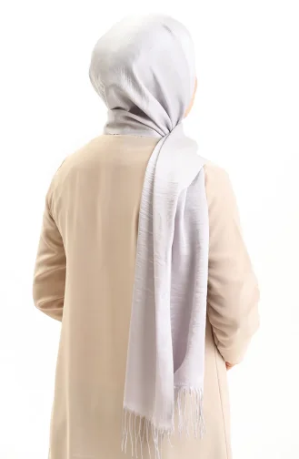 Abendkleider Glänzender Schal 2006-18 Hellgrau 2006-18