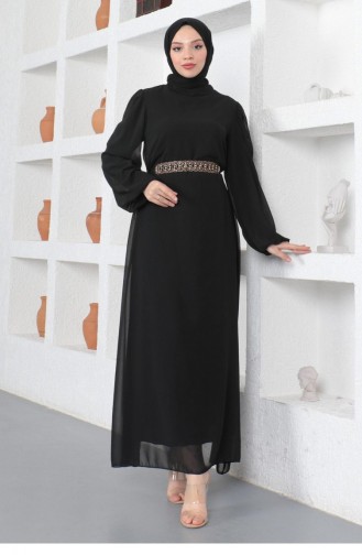 Habillé Hijab Noir 14151