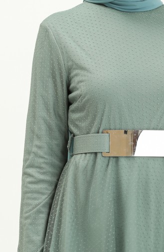Minzengrün Hijab-Abendkleider 2667