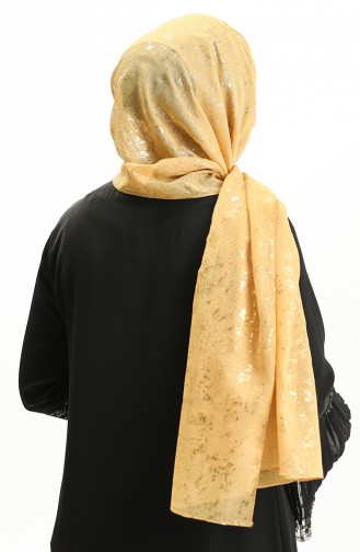 Haiti Foil Evening Shawl 0007-10 Gold 0007-10