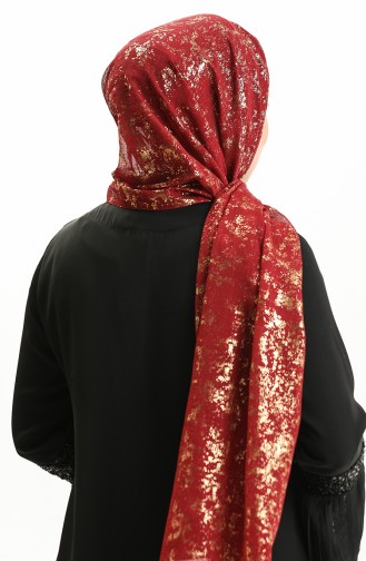 Abendkleider Haiti Foiled Shawl 0007-14 Burgunderrot 0007-14