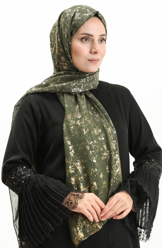 Abendkleider Haiti Folienschal 0007-21 Khaki 0007-21