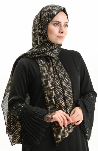 Haiti Foil Evening Shawl 0007A-16 Black 0007A-16