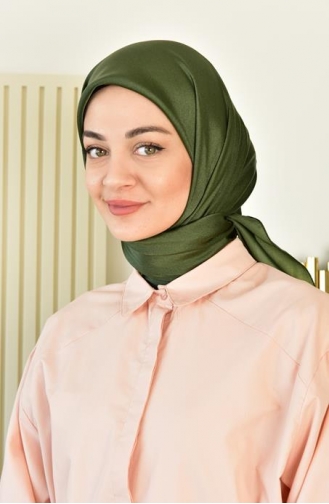 Kristal Parlak Eşarp 000064-13 Haki