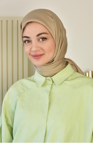 Kristal Parlak Eşarp 000064-24 Vizon