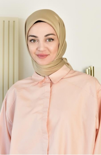 Kristal Parlak Eşarp 000064-02 Bej