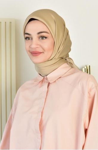 Kristal Parlak Eşarp 000064-02 Bej
