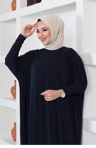 Dunkelblau Hijab Kleider 2045MG.LCV