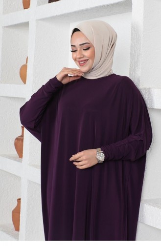 Plum Hijab Dress 2045MG.MRD