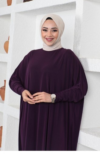 Plum Hijab Dress 2045MG.MRD