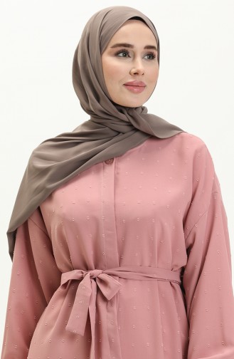 Abaya Crêpe Boutonnées 24Y8868-04 Poudre 24Y8868-04