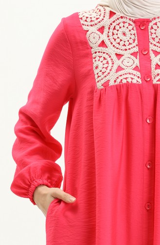 Lace Yoke Dress 24Y8928-02 Fuchsia 24Y8928-02