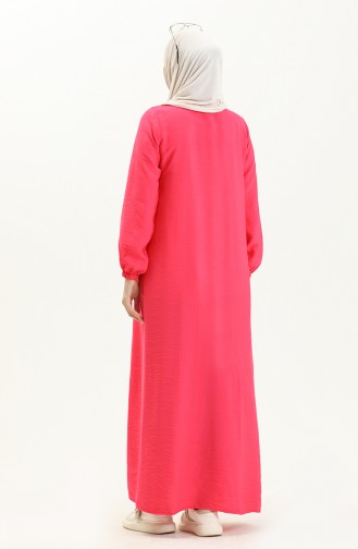 Lace Yoke Dress 24Y8928-02 Fuchsia 24Y8928-02