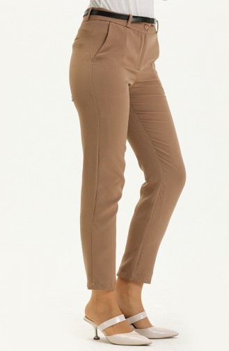 Klasik Düz Paça Pantolon 24Y1003-05 Sütlü kahve
