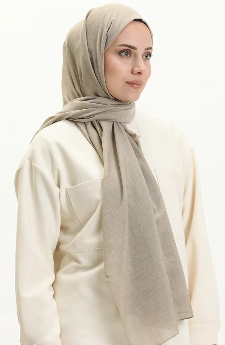 Cotton Plain Shawl 0008-03 Mink 0008-03