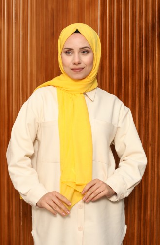 Cotton Plain Shawl 0008-05 Yellow 0008-05