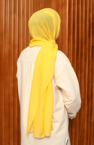 Cotton Plain Shawl 0008-05 Yellow 0008-05