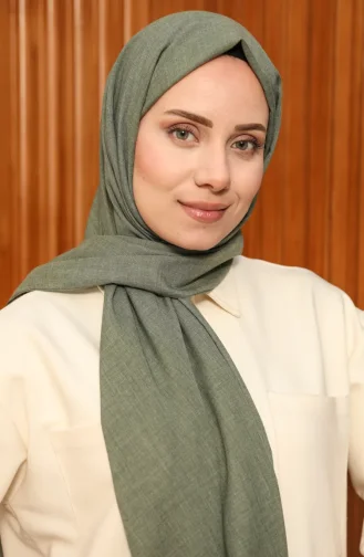 Cotton Plain Shawl 0008-06 Khaki 0008-06