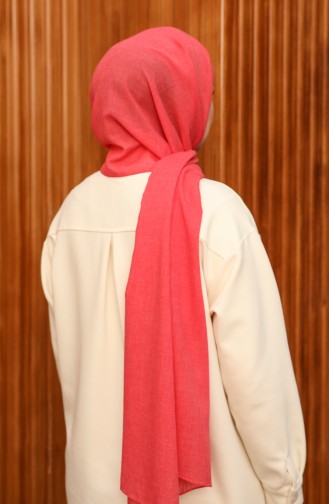 Cotton Plain Shawl 0008-09 Light Red 0008-09