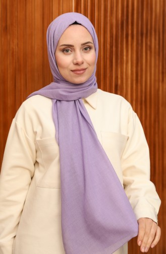 Cotton Plain Shawl 0008-10 Lilac 0008-10