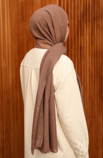 Cotton Plain Shawl 0008-11 Brown 0008-11