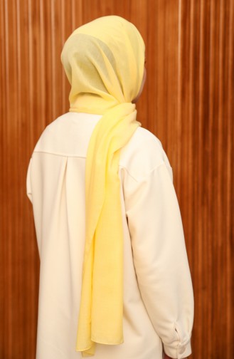 Cotton Plain Shawl 0008-20 Light Yellow 0008-20