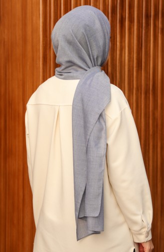 Cotton Plain Shawl 0008-24 Denim Blue 0008-24