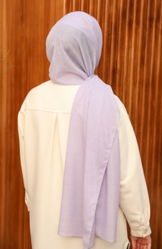 Cotton Plain Shawl 0008-31 Light Lilac 0008-31