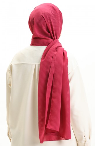 Striped Crepe Shawl 0009-15 Fuchsia 0009-15