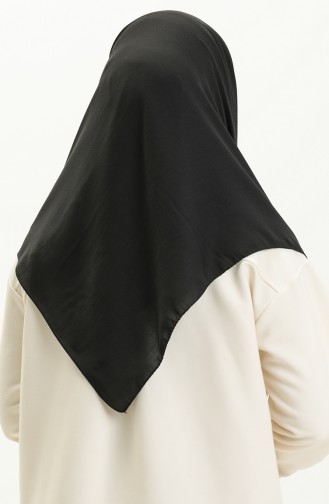 Soft Plain Scarf 0002-08 Black 0002-08