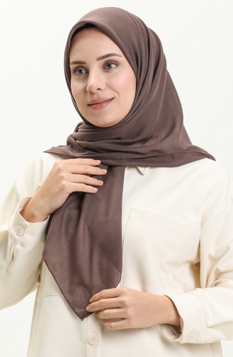 Soft Plain Scarf 0002-13 Brown 0002-13