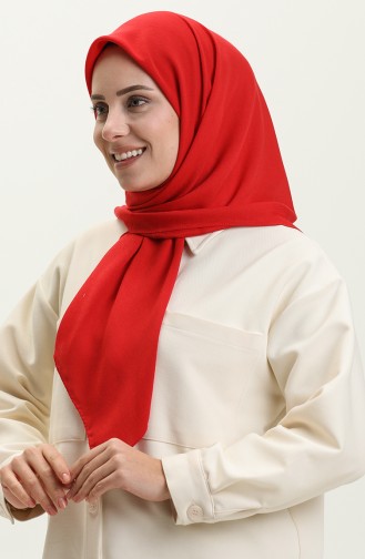 Soft Plain Scarf 0002-17 Red 0002-17