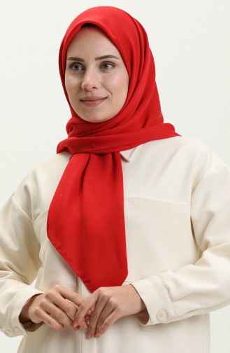 Soft Plain Scarf 0002-17 Red 0002-17