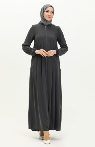 Plissiertes Abaca mit Reißverschluss 5004-06 Grau 5004-06