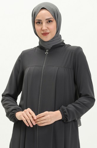 Plissiertes Abaca mit Reißverschluss 5004-06 Grau 5004-06