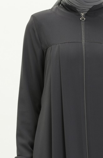 Plissiertes Abaca mit Reißverschluss 5004-06 Grau 5004-06