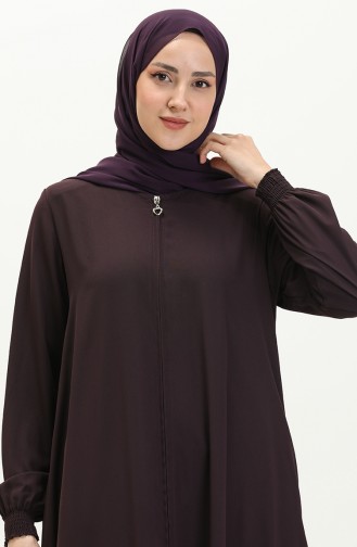 Mevlana Abaya mit Reißverschluss 1970-02 Lila 1970-02