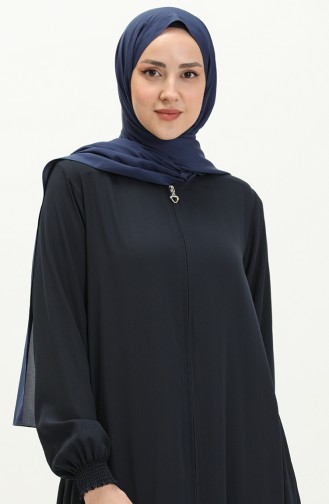 Mevlana Abaya mit Reißverschluss 1970-04 Marineblau 1970-04